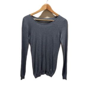 Alexander McQueen Grey 100% Cashmere Knit Sweater – Skull Logo, Label Removed, S